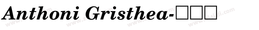 Anthoni Gristhea字体转换